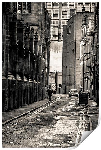 Manchester Backstreets Print by Sean Wareing