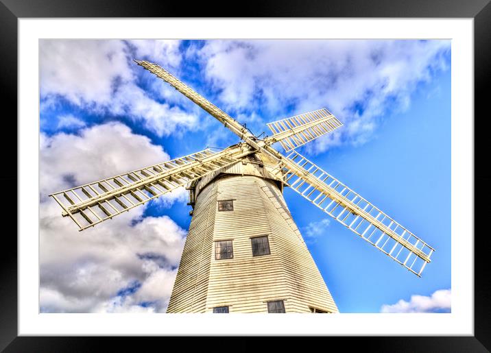 Upminster Windmill Essex England Framed Mounted Print by David Pyatt