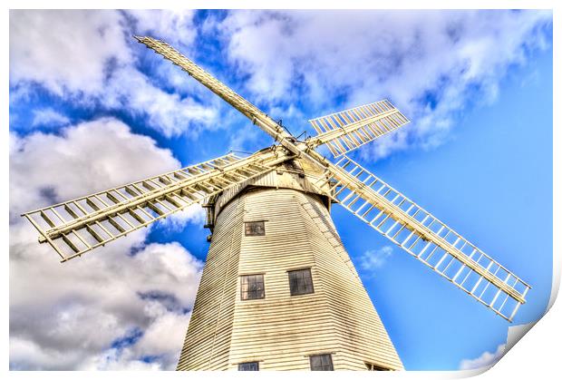 Upminster Windmill Essex England Print by David Pyatt