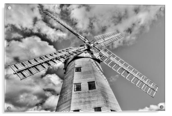 Upminster Windmill Essex England Acrylic by David Pyatt