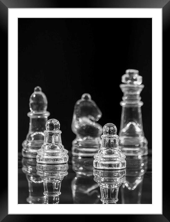 Chess Game Framed Mounted Print by Keith Thorburn EFIAP/b