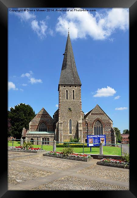 St Michaels Braintree Framed Print by Diana Mower