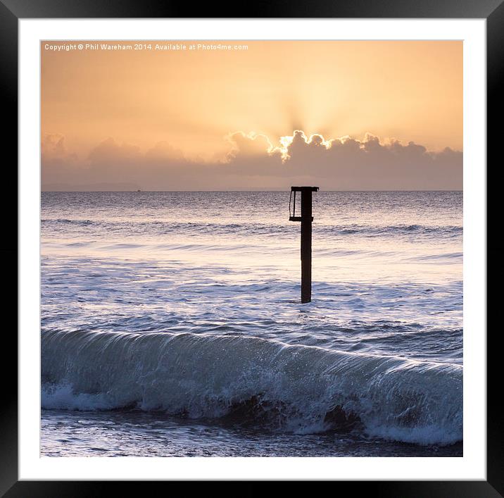 Breaking Sunrise Framed Mounted Print by Phil Wareham