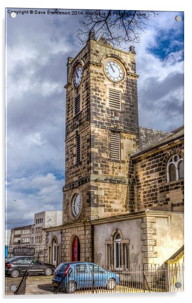 St Hildas Church Acrylic by Dave Emmerson