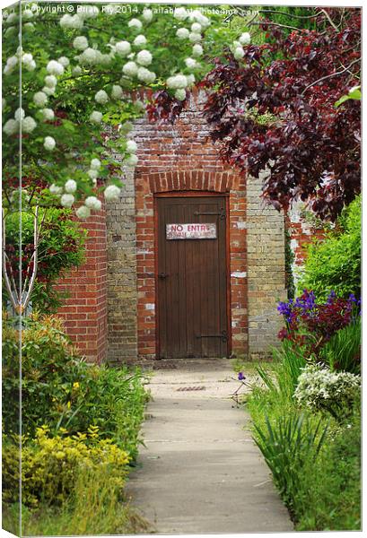 Keep out! secret garden Canvas Print by Brian Fry