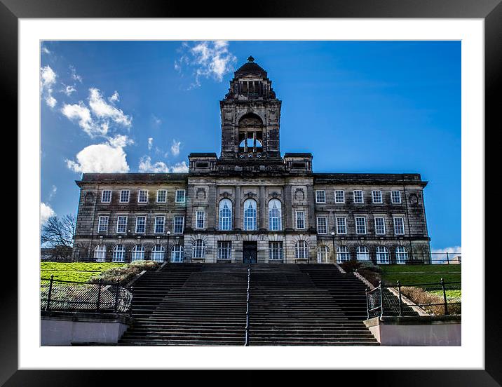 Wirral Town Hall Framed Mounted Print by Mark  Clair