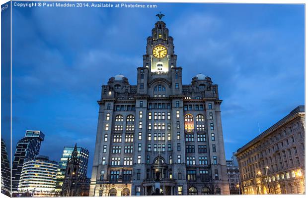 The Royal Liver Building Canvas Print by Paul Madden