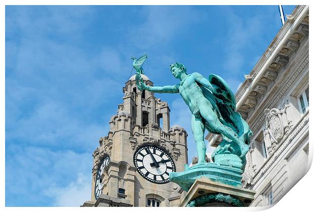 Liver Bird Perch Print by Gregory Lawson