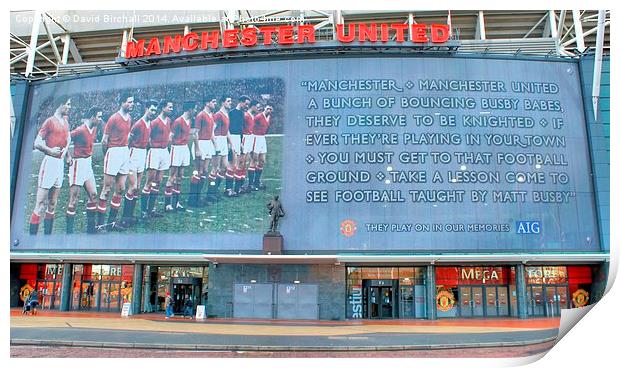 Manchester United Busby Babes Print by David Birchall