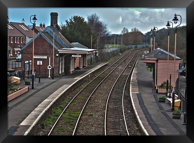 Crediton Railway Station Framed Print by Images of Devon