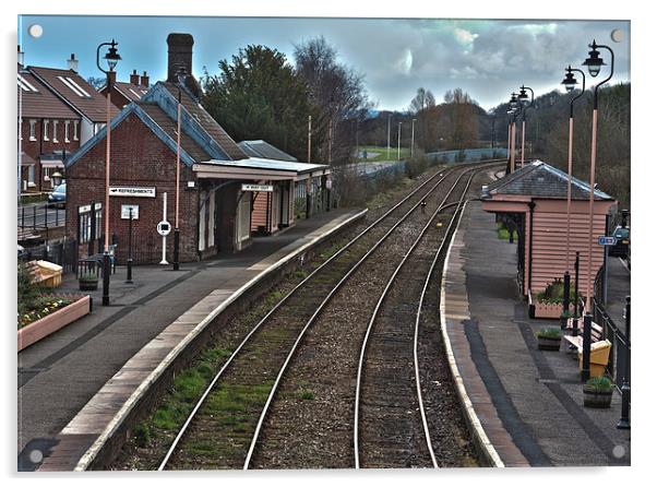 Crediton Railway Station Acrylic by Images of Devon