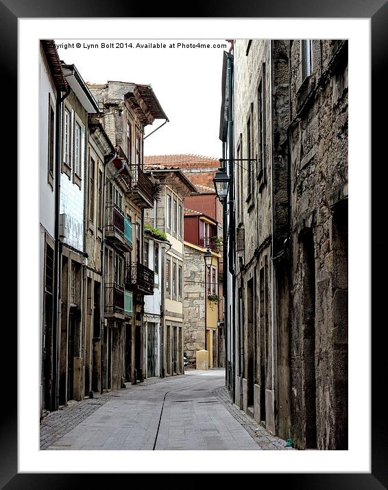 Porto Back Street Framed Mounted Print by Lynn Bolt