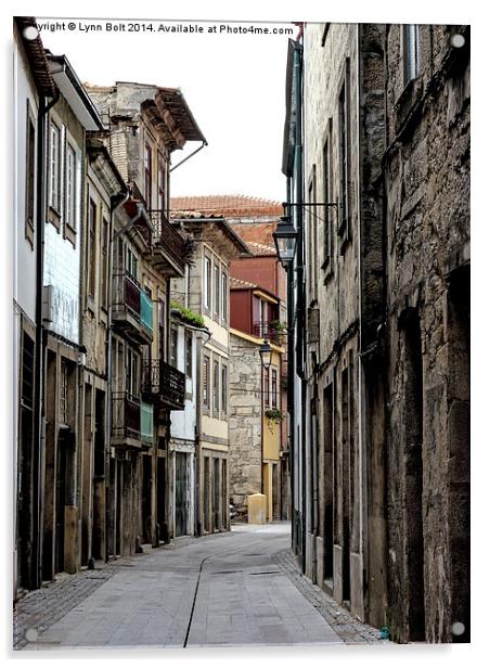 Porto Back Street Acrylic by Lynn Bolt