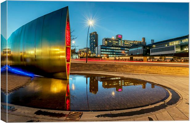 Sheffield Reflections Canvas Print by mhfore Photography