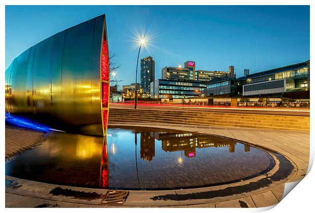 Sheffield Reflections Print by mhfore Photography