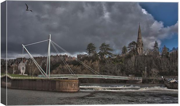 Millers Crossing, Exeter Canvas Print by Images of Devon