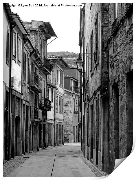 Back Street Oporto Print by Lynn Bolt