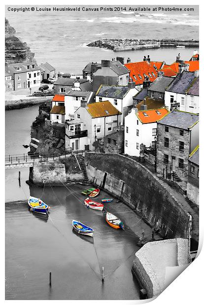 Staithes Print by Louise Heusinkveld