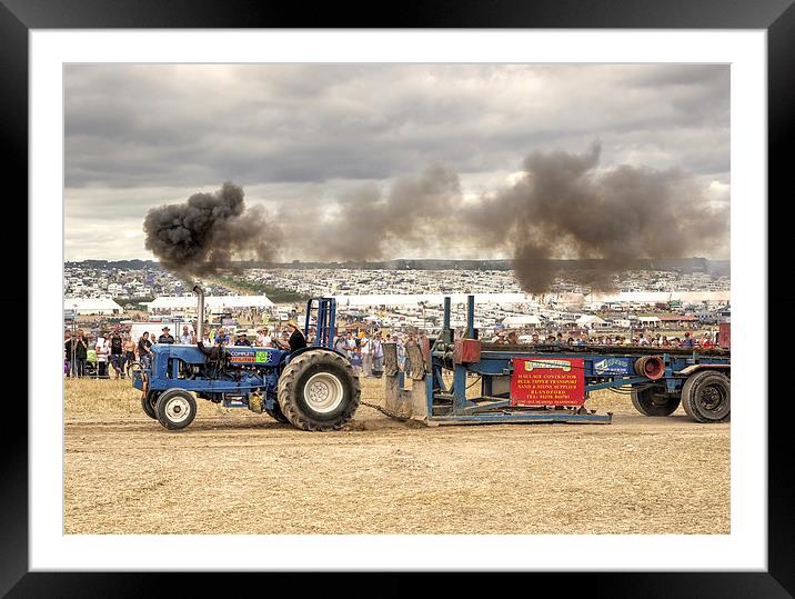Tractor Pull Framed Mounted Print by Rob Hawkins
