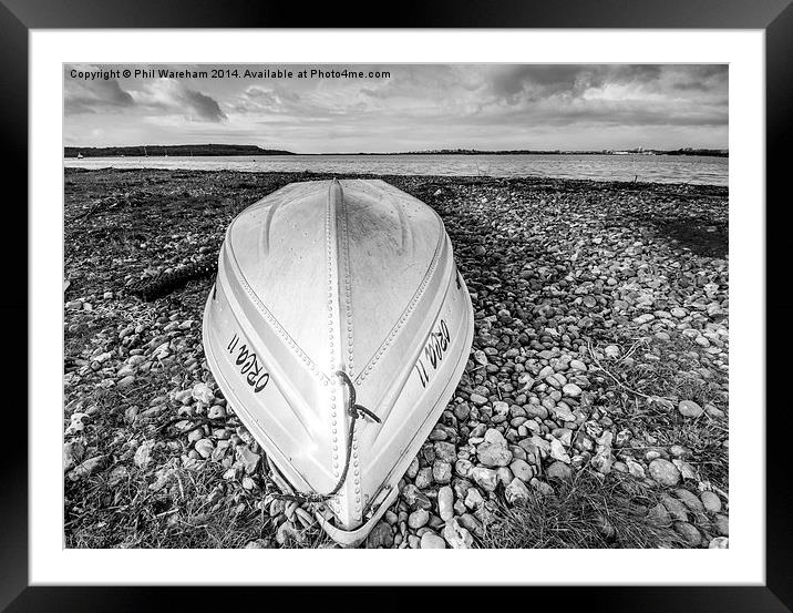 Beached Framed Mounted Print by Phil Wareham