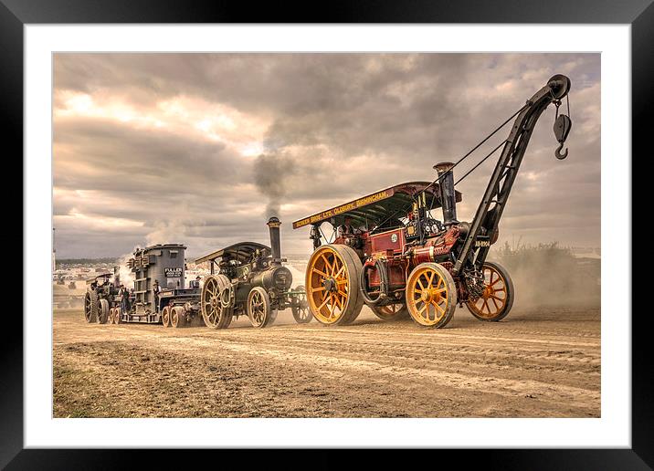 Traction Power Framed Mounted Print by Rob Hawkins