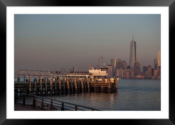 New York Skyline 1 Framed Mounted Print by Steve Purnell