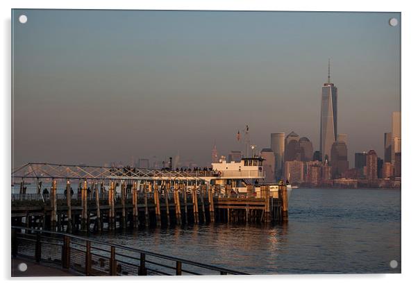 New York Skyline 1 Acrylic by Steve Purnell
