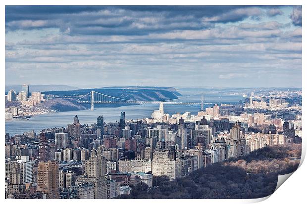 New York Skyline 2 Print by Steve Purnell