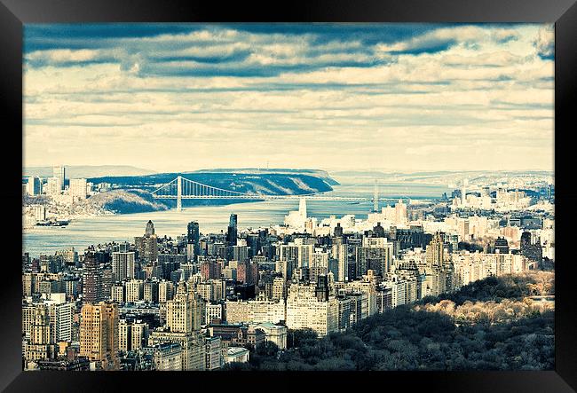 New York Skyline 3 Framed Print by Steve Purnell