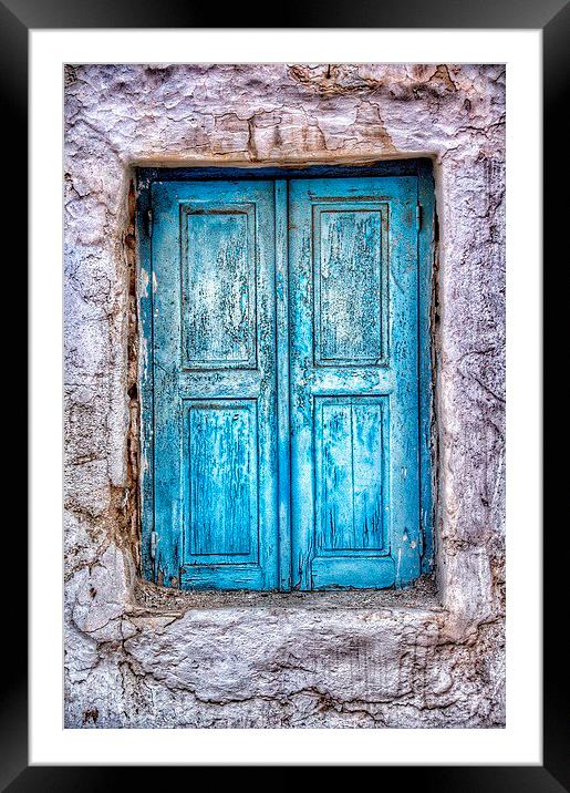 Blue Shutters Framed Mounted Print by Scott Anderson