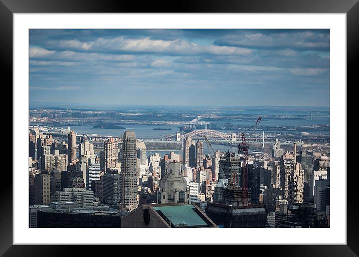 New York Skyline 4 Framed Mounted Print by Steve Purnell