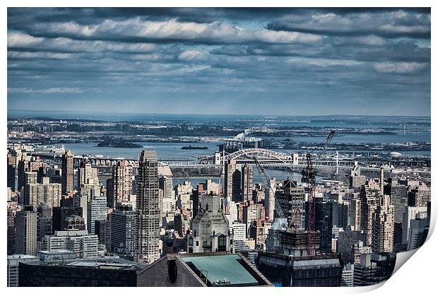 Majestic New York Skyline Print by Steve Purnell