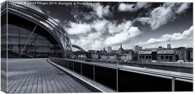 Sage Gateshead and Newcastle Skyline Canvas Print by David Pringle