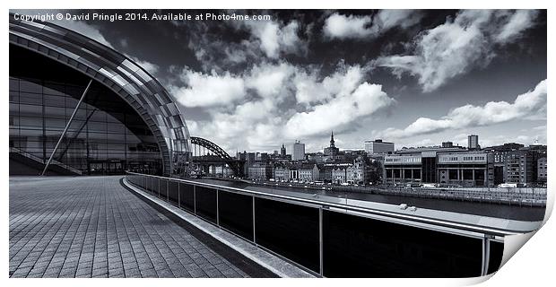 Sage Gateshead and Newcastle Skyline Print by David Pringle