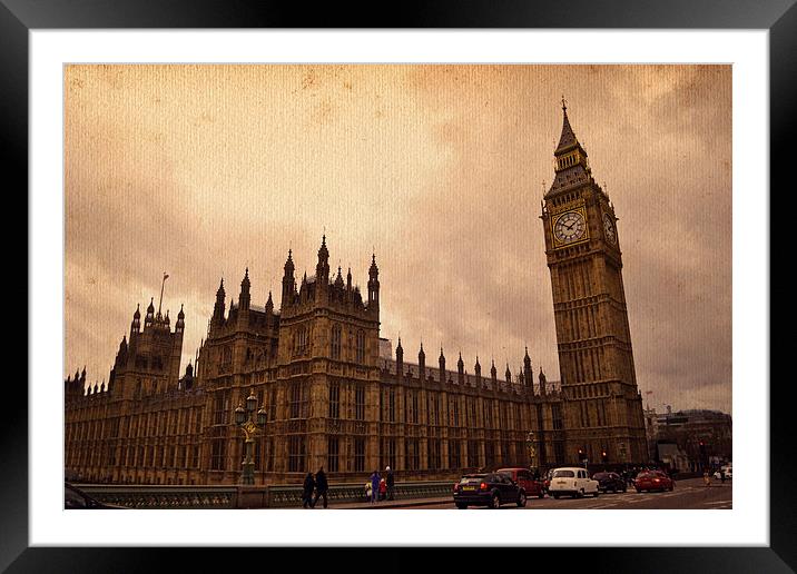 Big Ben, London Framed Mounted Print by Nadeesha Jayamanne
