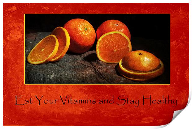 Eat Your Vitamins Print by Randi Grace Nilsberg