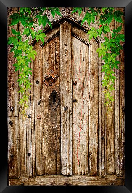 Behind A Closed Door Framed Print by Christine Lake