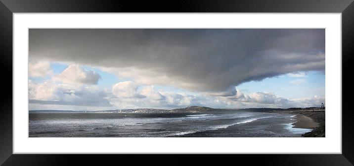 SWANSEA BAY Framed Mounted Print by Anthony R Dudley (LRPS)