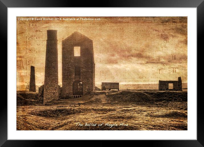 The Ballad of Magpie Mine Framed Mounted Print by David Birchall