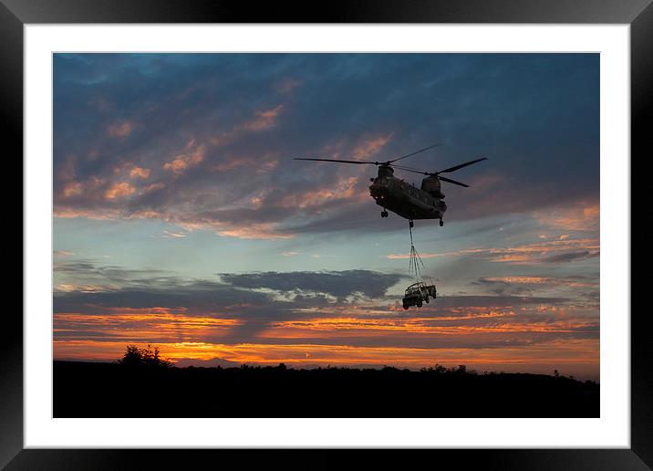 Joint Helicopter Command Framed Mounted Print by J Biggadike