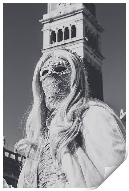 An angel in Venice Print by Chiara Cattaruzzi