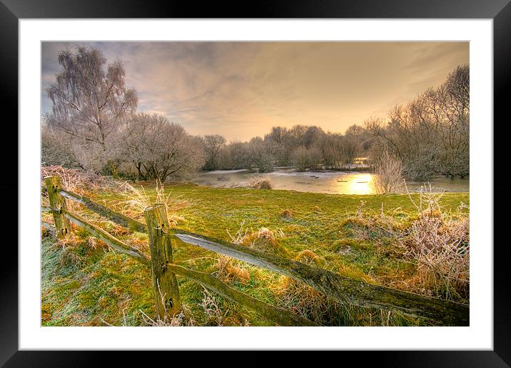 ditchling common Framed Mounted Print by Eddie Howland