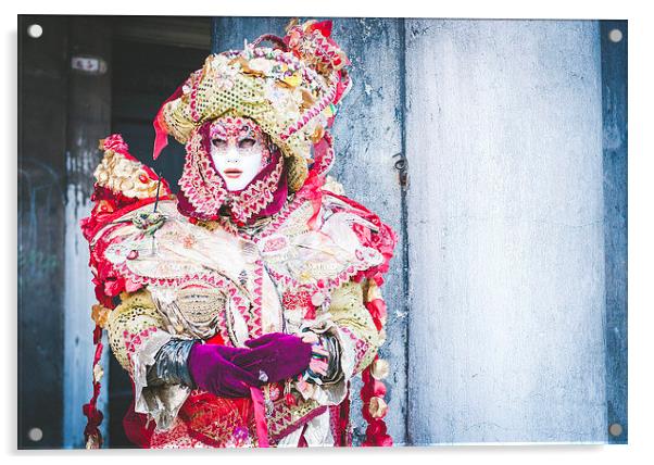 Carnival in Venice Acrylic by Chiara Cattaruzzi