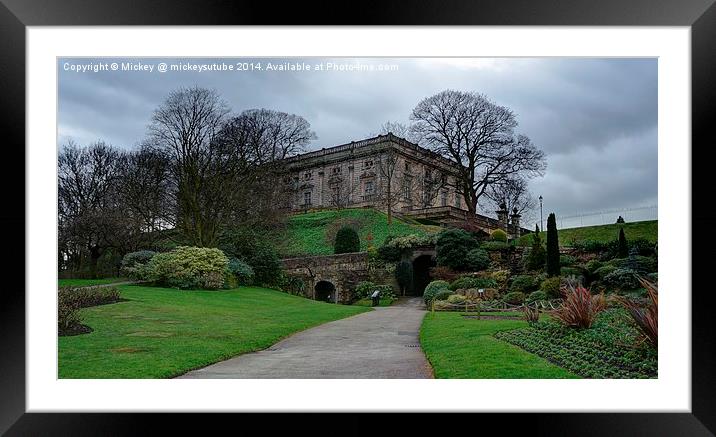 Nottingham Castle Framed Mounted Print by rawshutterbug 