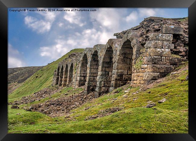 Old Kilns Rosedale Framed Print by Trevor Kersley RIP