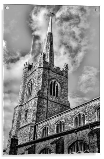 St Andrews Church Hornchurch Acrylic by David Pyatt