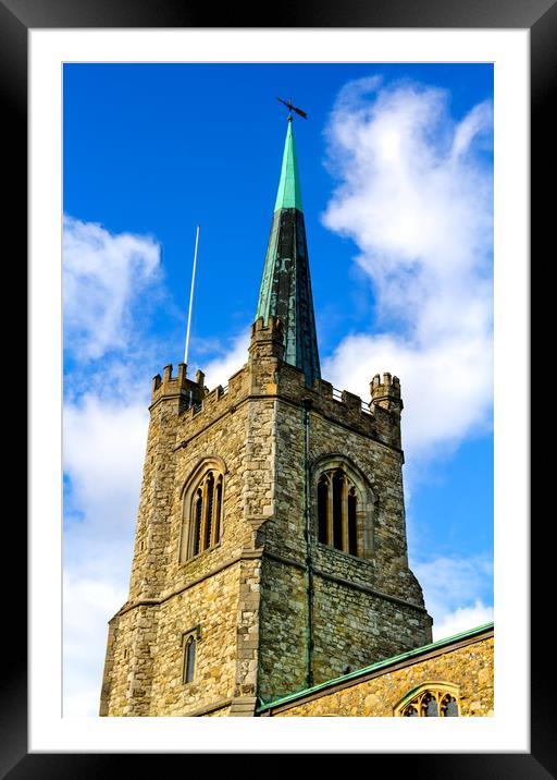 St Andrews Church Hornchurch Framed Mounted Print by David Pyatt
