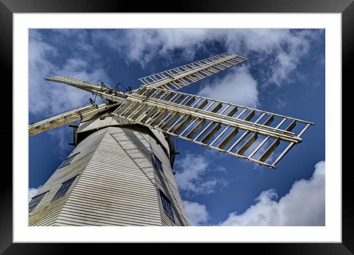Upminster Windmill Essex England Framed Mounted Print by David Pyatt