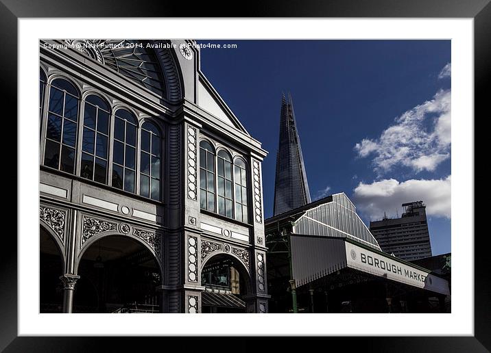 Borough Market Framed Mounted Print by Neal P
