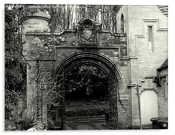 The Gate to Mauldslie Estate Acrylic by Bill Lighterness